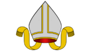 An artistic rendering of a bishop's mitre