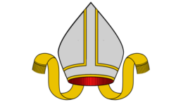 An artistic rendering of a bishop's mitre